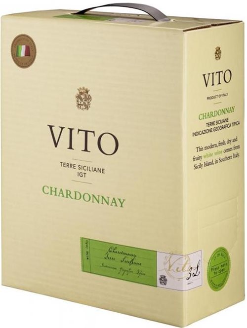 VITO Chardonnay 3 liters Bag in Box IGT Sicilia