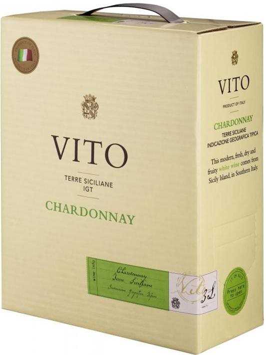 VITO Chardonnay IGT Sicilia Bag in Box 300 cl