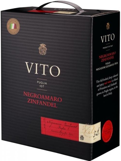 Vito Negroamaro/Zinfandel IGT Puglia 3 liters Bag in Box